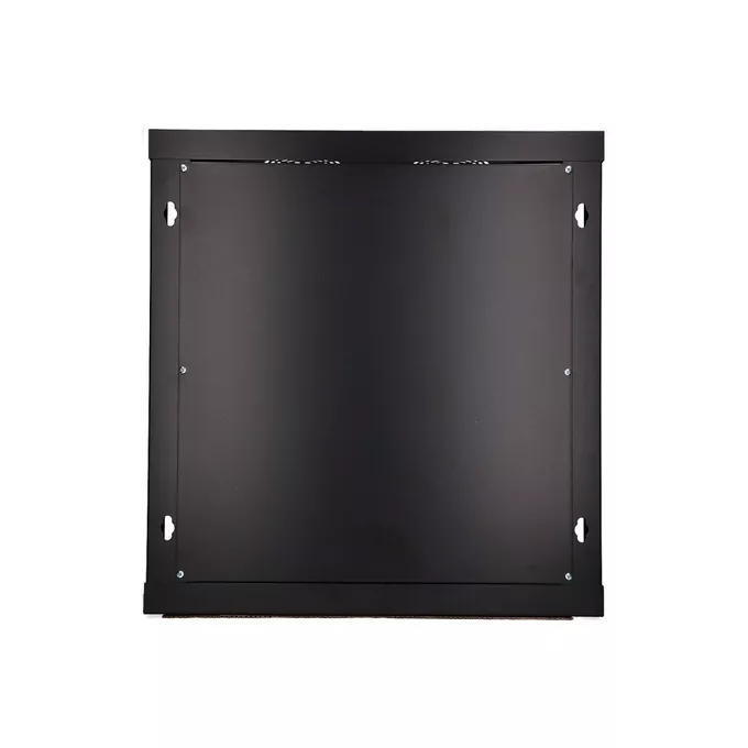 Extralink Szafka wisząca rack 12U 600x600 czarna szklane drzwi