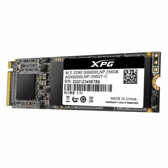 Adata Dysk SSD XPG SX6000 Lite 256GB PCIe 3x4 1800/900 MB/s M.2