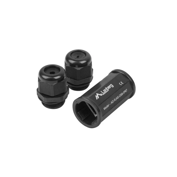 Lanberg Adapter złączka sieciowa RJ45 - RJ45 kat.6 ekranowany wodoodporny IP67
