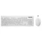 Rebeltec Zestaw bezprzewodowy Whiterun klawiatura+mysz, kolor biały, technologia bezprzewodowa 2,4Ghz