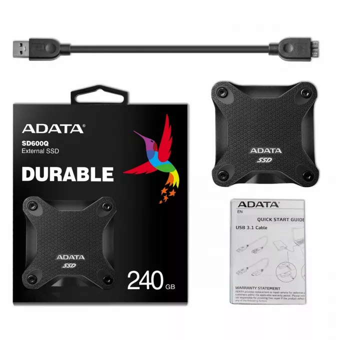 Adata Dysk SSD External SD600Q 240GB USB3.1 Black