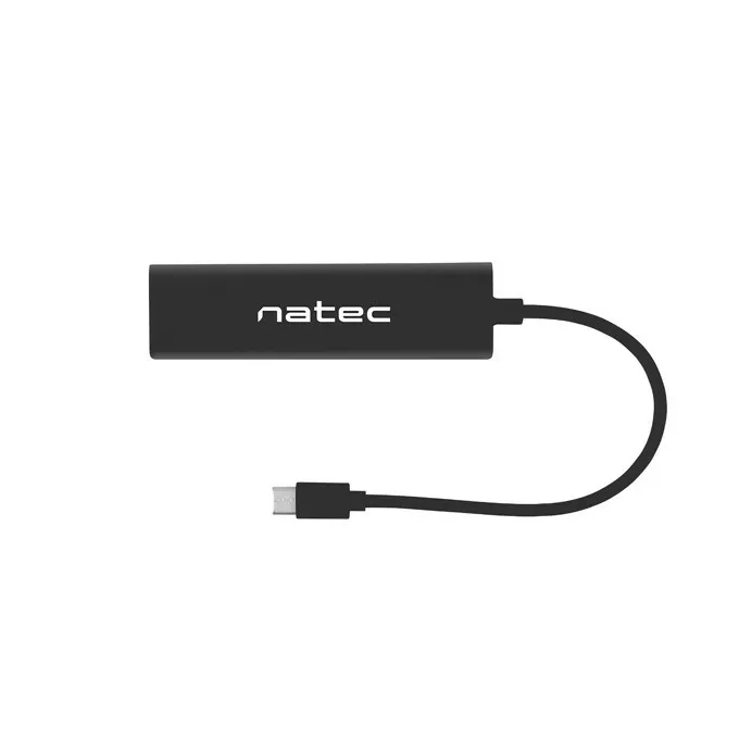 Natec Hub USB Butterfly 3 porty USB-C + RJ45 na kablu