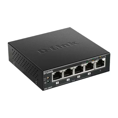 D-Link Switch DGS-1005P 5xGbE (4xPoE+ 60W)