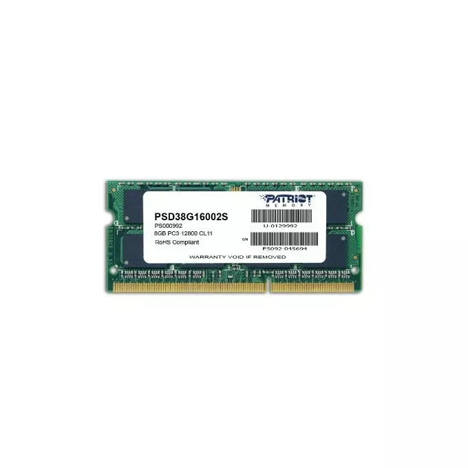 Patriot Pamięć Ultrabook DDR3 SODIMM 8GB 1600GHz