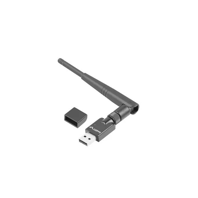 Lanberg Karta sieciowa USB N150 1 zewnętrzna antena  NC-0150-WE
