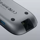 AUKEY CB-C71 aluminiowy HUB USB-C | 8w1 | RJ45 Ethernet 10/100/1000Mbps | 3xUSB 3.1 | HDMI 4k@30Hz | SD i microSD | USB-C Power Delivery 100W