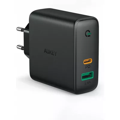 AUKEY PA-D3 ładowarka sieciowa 2xUSB Power Delivery (1xUSB A+1xUSB C) 60W 5.4A