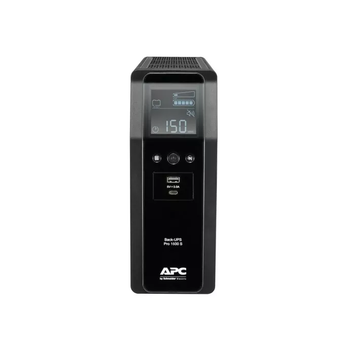 APC BR1600SI UPS Back ProBR1600VA/960W 6xC13, AVR,LCD, Ładowarka USB A/C Czysta sinusoida przy pracy bateryjnej