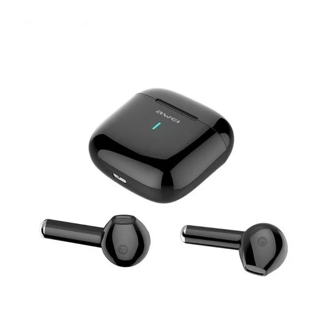 AWEI Słuchawki Bluetooth 5.0 T26 TWS + stacja dokująca Czarny