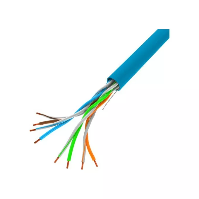 Lanberg Kabel LAN UTP 100Mb/s 305m drut cca niebieski