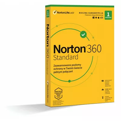 Norton Norton 360 STANDARD 10GB PL 1 Użytkownik 1 Urz±dzenie 1 Rok 21408666