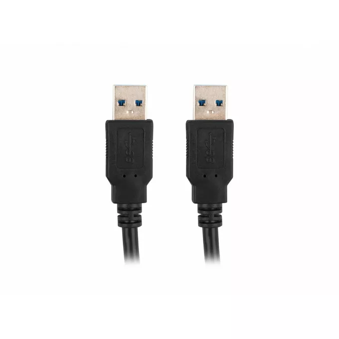 Lanberg Kabel USB-A M/M 3.0 1.8m Czarny