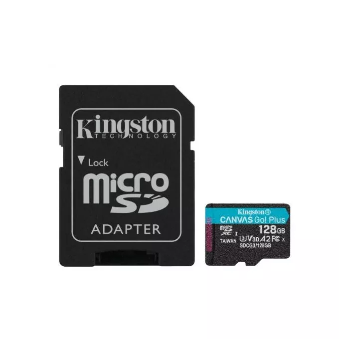 Kingston Karta microSD 128GB Canvas Go Plus 170/90MB/s Adapter