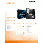 ASRock Płyta główna B460M Pro4 s1200 4DDR4 HDMI/DP/D-SUB M.2 mATX