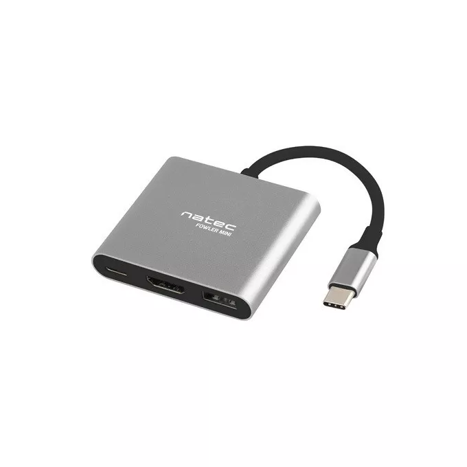 Natec Multi Port Fowler mini USB-C PD, USB 3.0, HDMI 4K