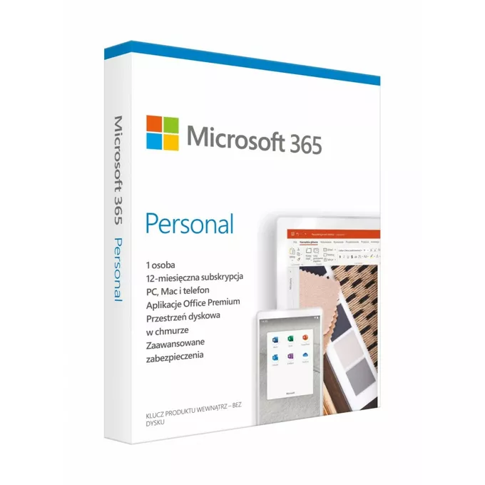 Microsoft 365 Personal PL P6 1Y 1U Win/Mac QQ2-01000 Stary P/N: QQ2-00735