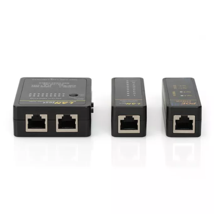 Digitus Tester kabli sieciowych i komunikacyjnych (RJ45, RJ12, RJ11, BNC)