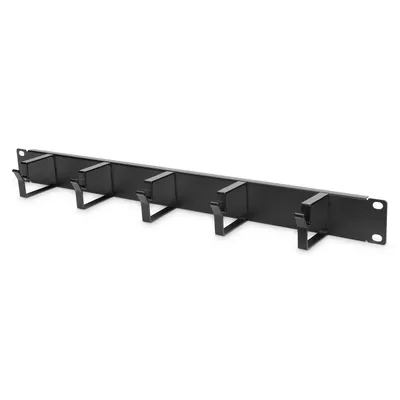 Digitus Organizer kablowy poziomy typu RING 19&quot; 1U 40x483x60mm czarny
