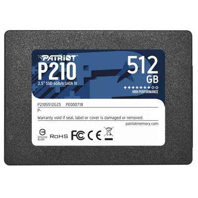 Patriot Dysk SSD 512GB P210 520/430 MB/s SATA III 2.5