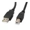 Lanberg Kabel USB-A(M)->USB-B(M) 2.0 1.0M CZARNY FERRYT