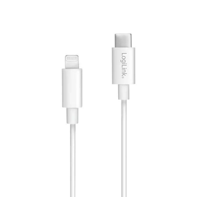 LogiLink Kabel USB-C do złącza Lightning dł.1m Biały
