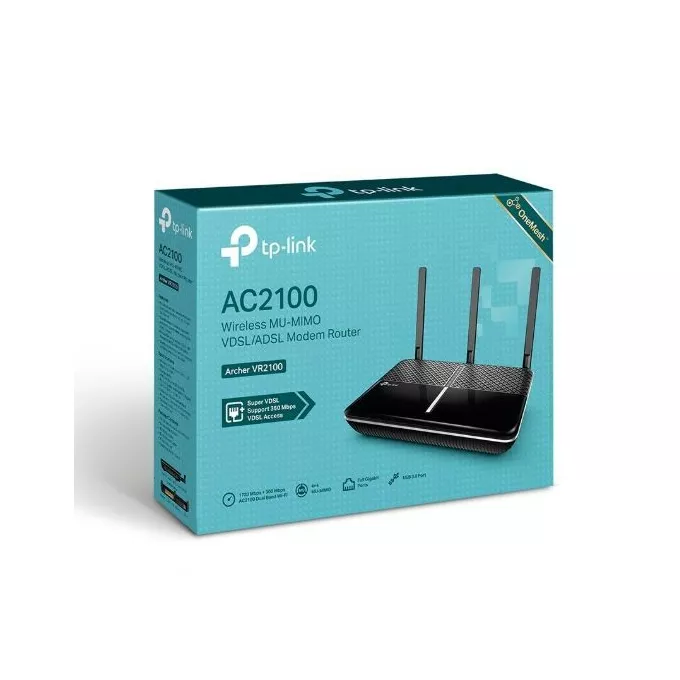 TP-LINK Router  Archer VR2100  ADSL/VDSL 4LAN 1USB