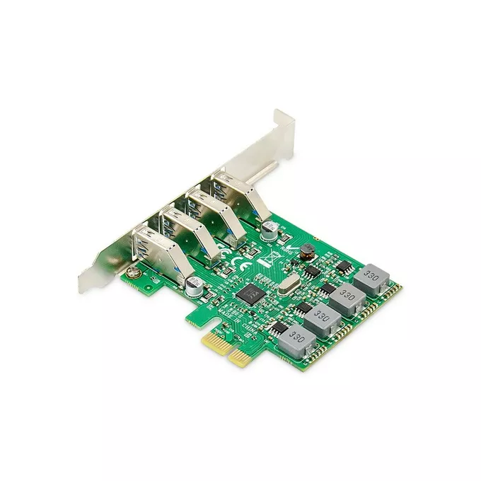 Digitus Karta rozszerzeń (Kontroler) USB 3.0 PCI Express 4xUSB 3.0 Low Profile Chipset: VL805