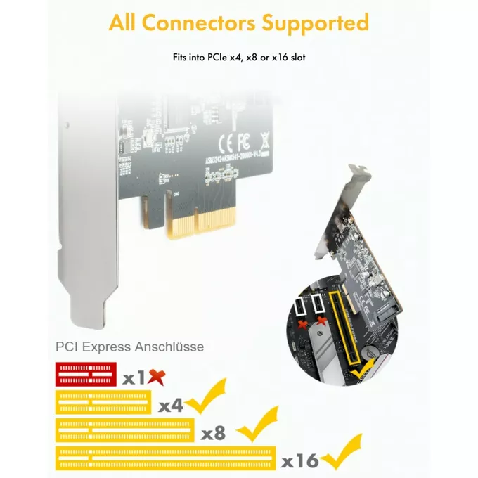 IcyBox IB-PCI1901-C32 Karta PCIe, TYPE-C USB 3.2 (Gen 2x2)