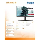 IIYAMA Monitor 23.8 cala GB2470HSU-B1 0,8ms,HDMI,DP,IPS,PIVOT,FreeSync,USB