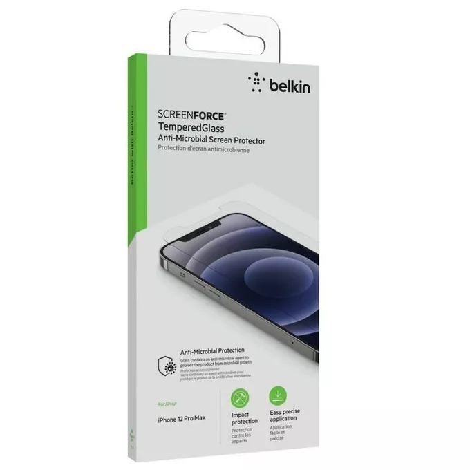 Belkin Szkło ochronne ScreenForce TemperedGlass iPhone 12 Pro Max