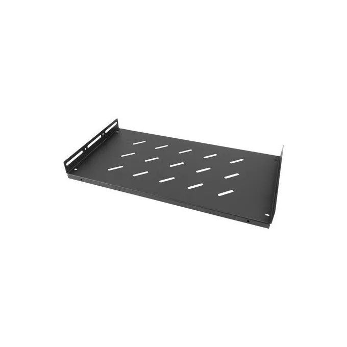 Lanberg Półka do szaf 19cali 1U 27cm/120kg czarna AK-1014-B