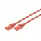 Digitus Patch cord U/UTP kat.6 PVC 5m czerwony
