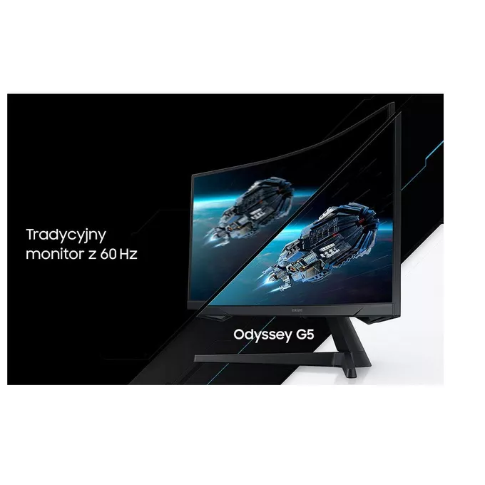 Samsung Monitor 34 cale LC34G55TWWRXEN VA 3440x1440 Ultra WQHD  21:9 format kinowy 1xHDMI/1xDP 1 ms (MPRT) zakrzywiony 165Hz Gaming