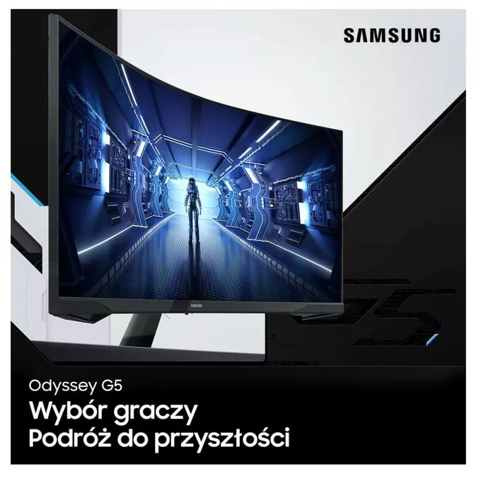 Samsung Monitor 34 cale LC34G55TWWRXEN VA 3440x1440 Ultra WQHD  21:9 format kinowy 1xHDMI/1xDP 1 ms (MPRT) zakrzywiony 165Hz Gaming