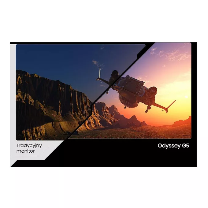 Samsung Monitor 34 cale LC34G55TWWRXEN VA 3440x1440 Ultra WQHD  21:9 format kinowy 1xHDMI/1xDP 1 ms (MPRT) zakrzywiony 165Hz Gaming