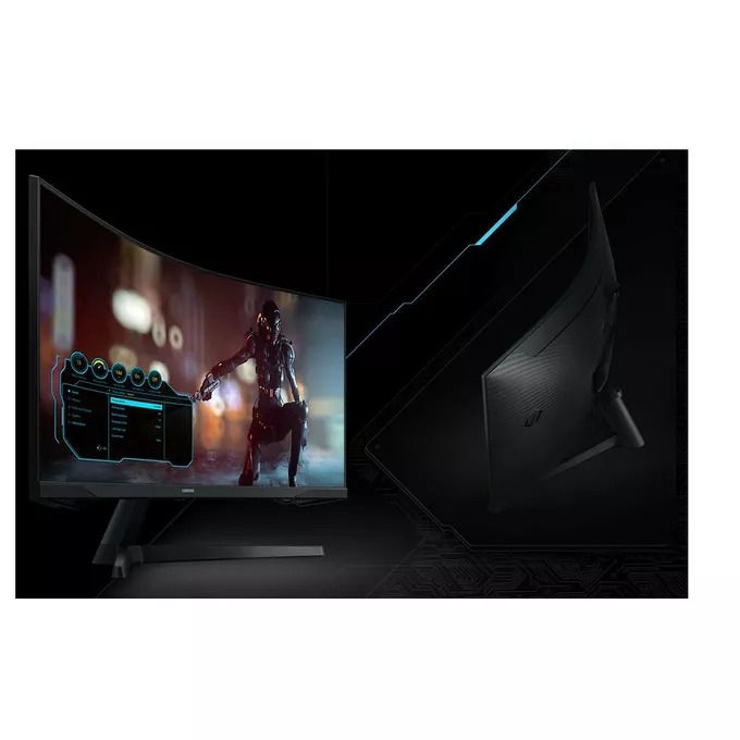 Samsung Monitor 34 cale LC34G55TWWRXEN VA 3440x1440 Ultra WQHD  21:9 format kinowy 1xHDMI/1xDP 1 ms (MPRT) zakrzywiony 165Hz Gaming