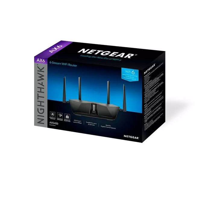Netgear Router RAX50  WiFi6 AX5400  1WAN 4LAN 1USB