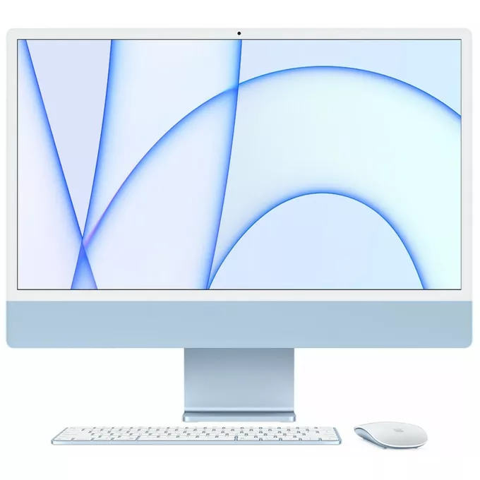 Apple 24 iMac Retina 4.5K display: Apple M1 chip 8 core CPU and 7 core GPU, 256GB - Blue