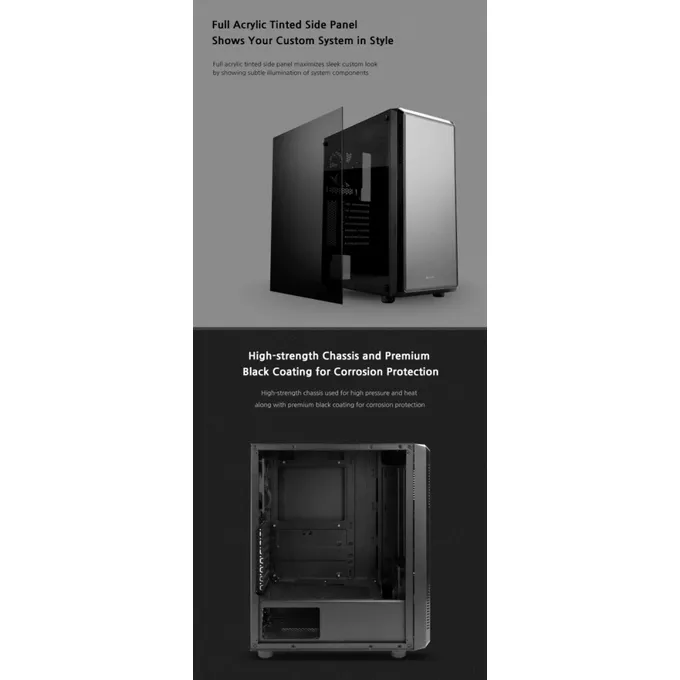 Zalman Obudowa S4 ATX Mid Tower PC Case 120mm fan
