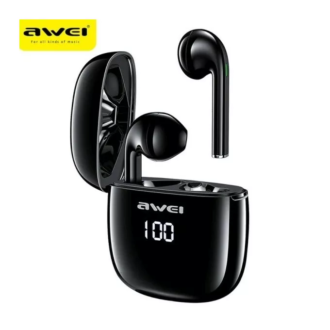 AWEI Słuchawki Bluetooth 5.0 T28P TWS + Stacja dokująca