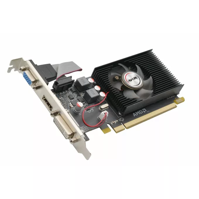AFOX Karta graficzna - Radeon R5 220 2GB DDR3 64Bit DVI HDMI VGA LP Fan L4