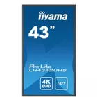 IIYAMA Monitor wielkoformatowy 42.5 cala LH4342UHS-B3 4K,18/7,SDM,IPS,LAN,PION,500cd/m2,OS8.0