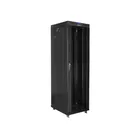 Lanberg Szafa instalacyjna rack stojąca 19 42U 600x800 czarna, drzwi szklane lcd (Flat pack)