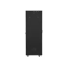 Lanberg Szafa instalacyjna rack stojąca 19 42U 600x800 czarna, drzwi szklane lcd (Flat pack)
