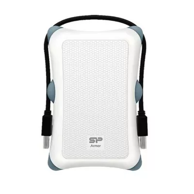 Silicon Power Zewnętrzny dysk HDD ARMOR A30 1TB USB 3.2 biały pancerny wstrząsoodporny