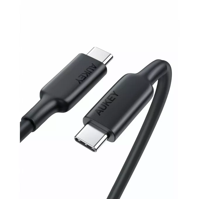 AUKEY CB-CD23 Ultraszybki kabel USB C - USB C | 1m | TPE | 100W | 5A 20V | 4K60Hz | 10Gbps