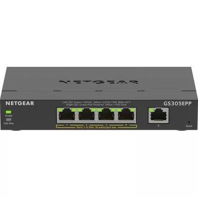 Netgear Przełącznik GS305EPP switch unmanaged 5GE (4xPoE+)