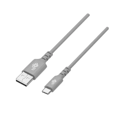 TB Kabel USB-USB C 2m silikonowy szary Quick Charge