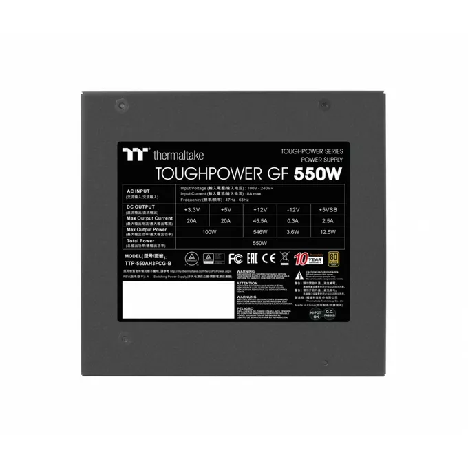 Thermaltake Zasilacz - ToughPower GF 550W Modular 80+Gold