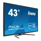 IIYAMA Monitor wielkoformatowy 43 cale X4373UHSU-B1 4K, VA, 2xHDMI, DP, mDP, 3ms, 2x7W, USBx4